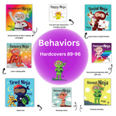 Ninja Life Hacks Behaviors 8 Hardcover Book Bundle (Books 89-96: Neurodivergent, Sensory, Social, Tired, Visionary, Happy, Passionate, Honest)
